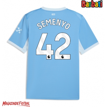 Manchester City Antoine Semenyo #42 Tricou Fotbal Replică 2026-27 Barbati Acasa